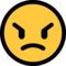 Angry Face emoji on Microsoft